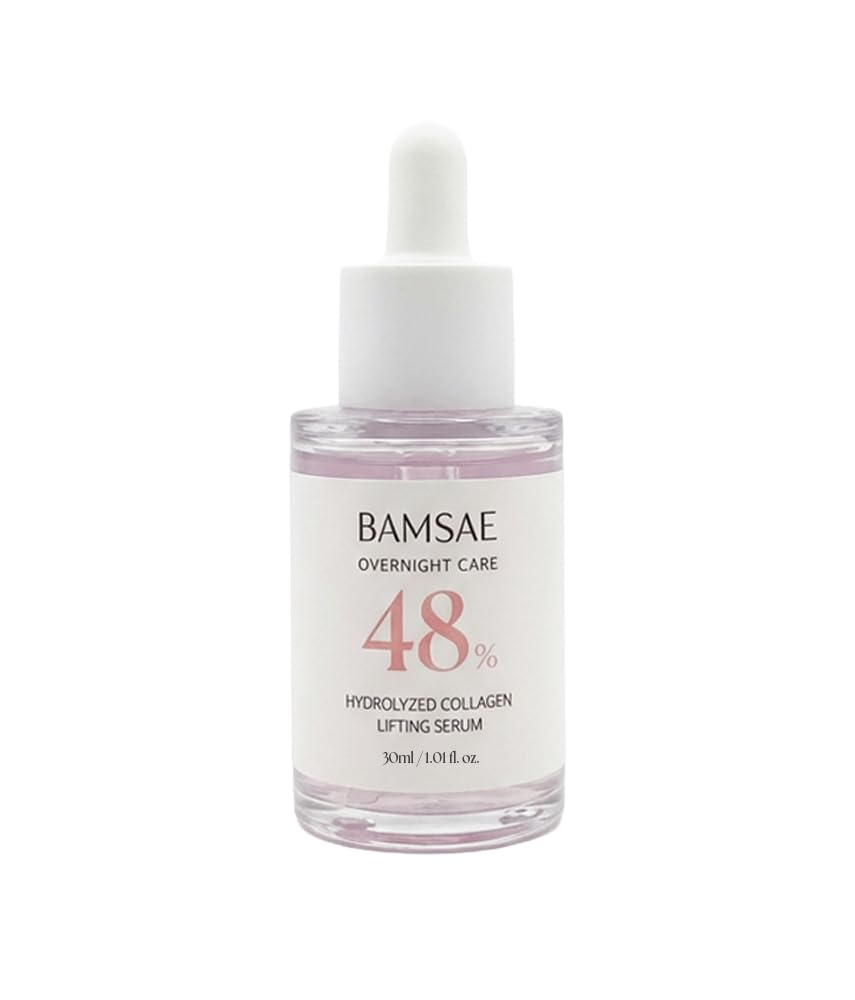BAMSAE Hydrolyzed Collagen Lifting Serum – Firming & Hydrating Face Serum for Sensitive Skin – Visibly Smooth & Radiant Complexion – Clean Korean Skincare – 48.75% Hydrolyzed Collagen, 1.01 fl. oz.