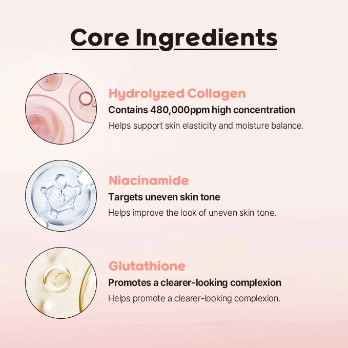 BAMSAE Hydrolyzed Collagen Lifting Serum – Firming & Hydrating Face Serum for Sensitive Skin – Visibly Smooth & Radiant Complexion – Clean Korean Skincare – 48.75% Hydrolyzed Collagen, 1.01 fl. oz.