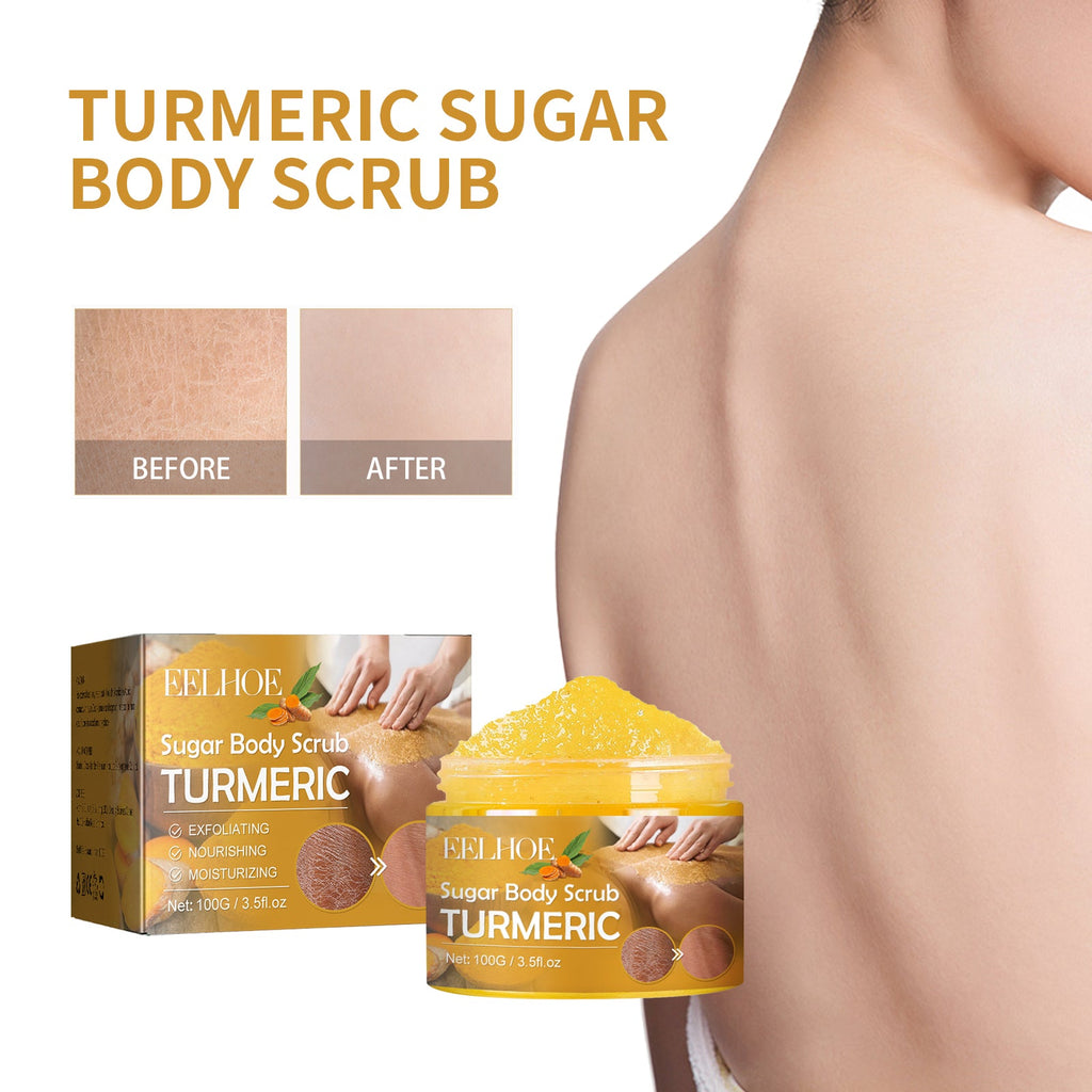 Turmeric Body Scrub Lightens Acne Marks, Moisturizes, Refreshes, Cleanses & Exfoliates Body Scrubs - Purity Muse